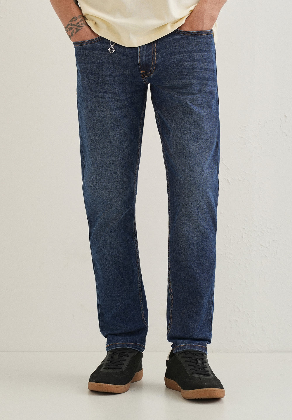 Light Blue Fade Ankle Fit Jeans
