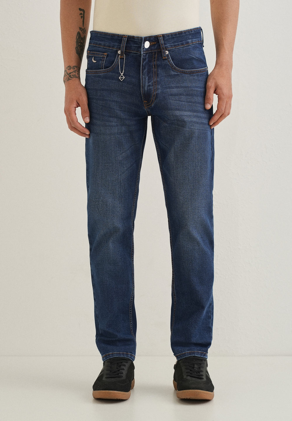 Light Blue Fade Ankle Fit Jeans