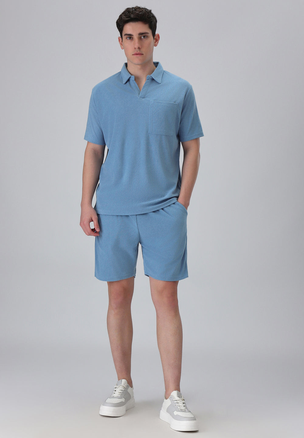 Light Blue Knitted Co-ord Set