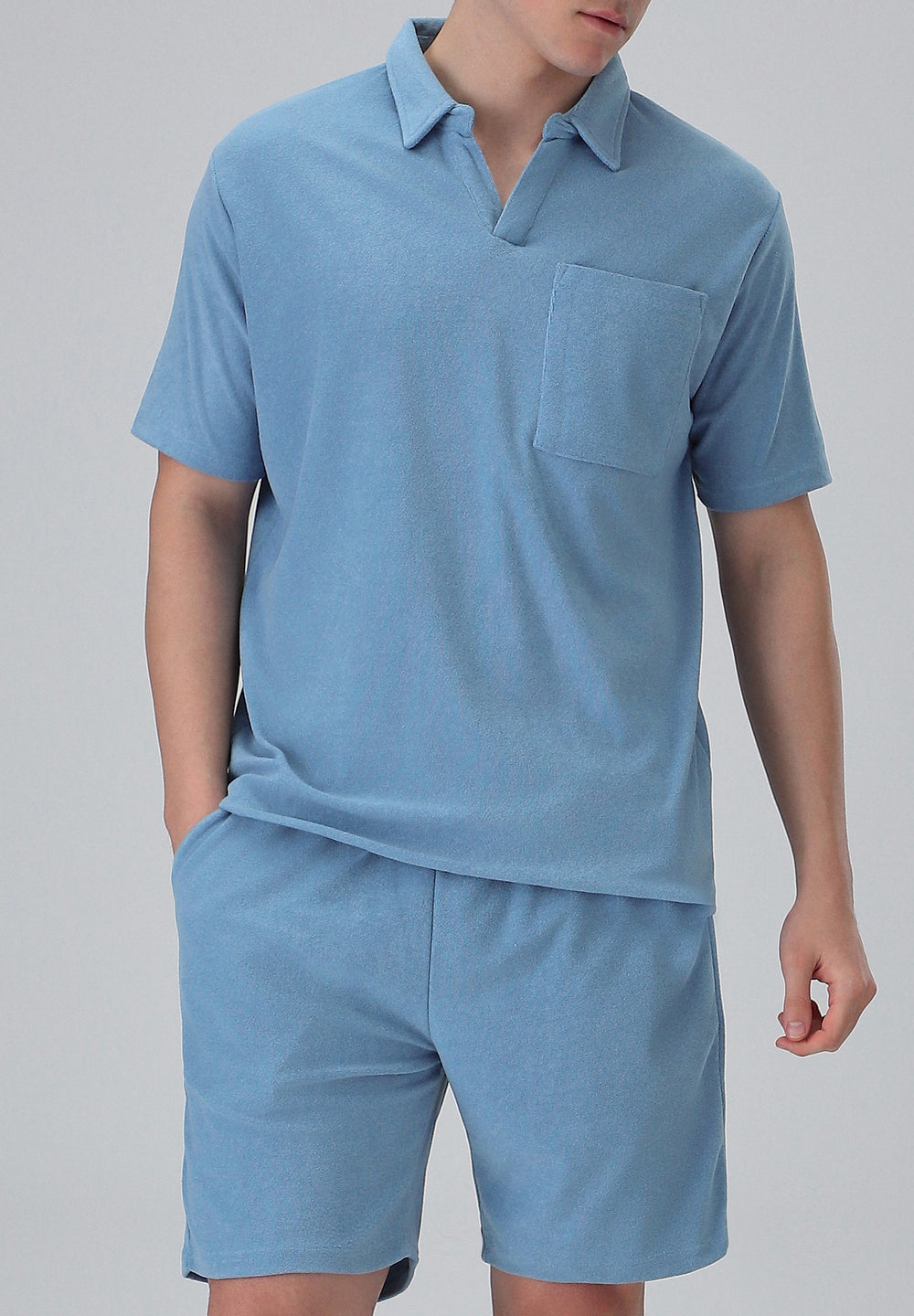 Light Blue Knitted Co-ord Set