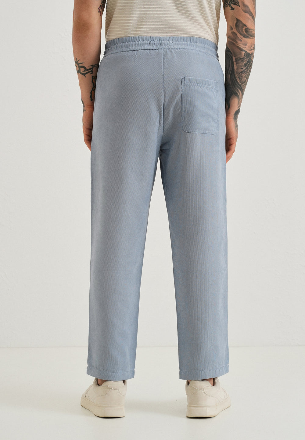 Light Blue Pin Stripe Corduroy Pant