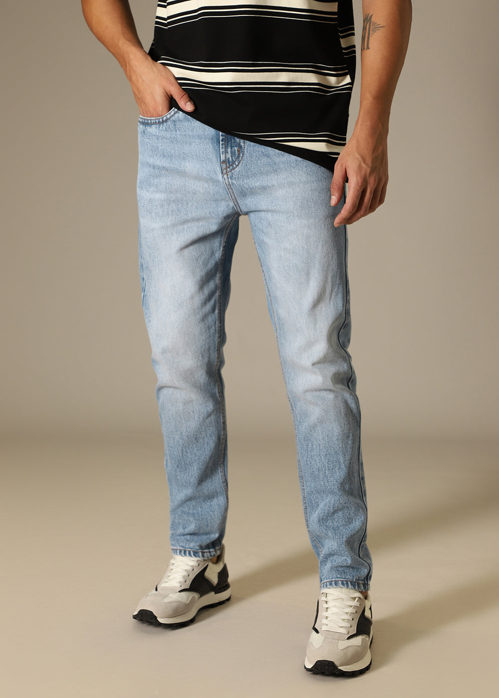 Light Blue Relaxed Fit Denim