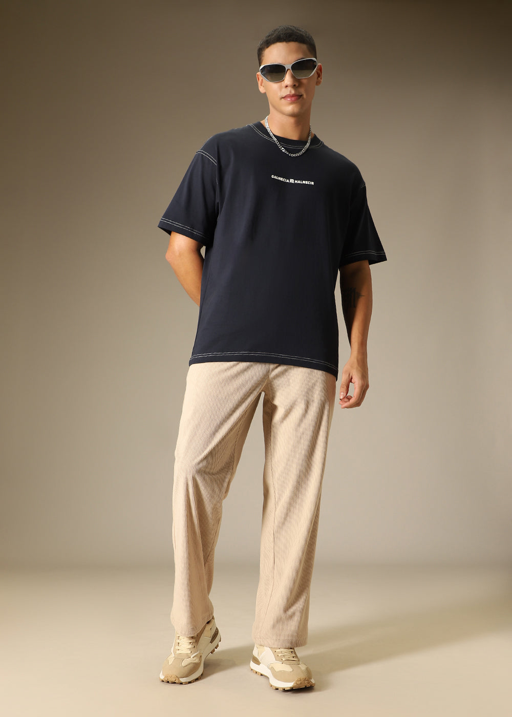 Light Cream Corduroy Pant