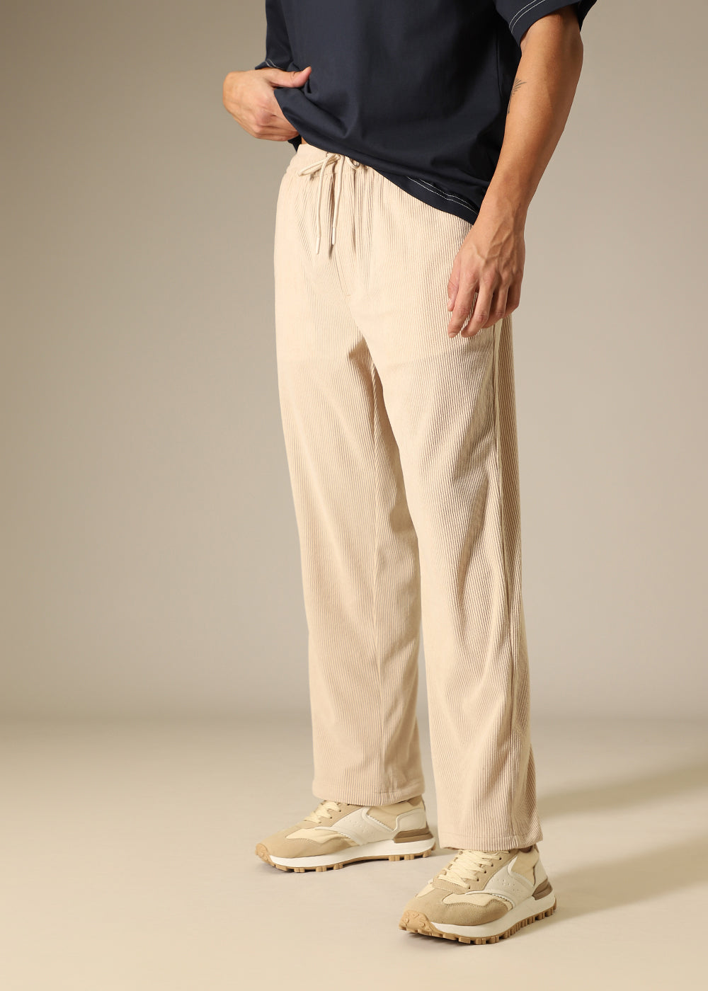 Light Cream Corduroy Pant