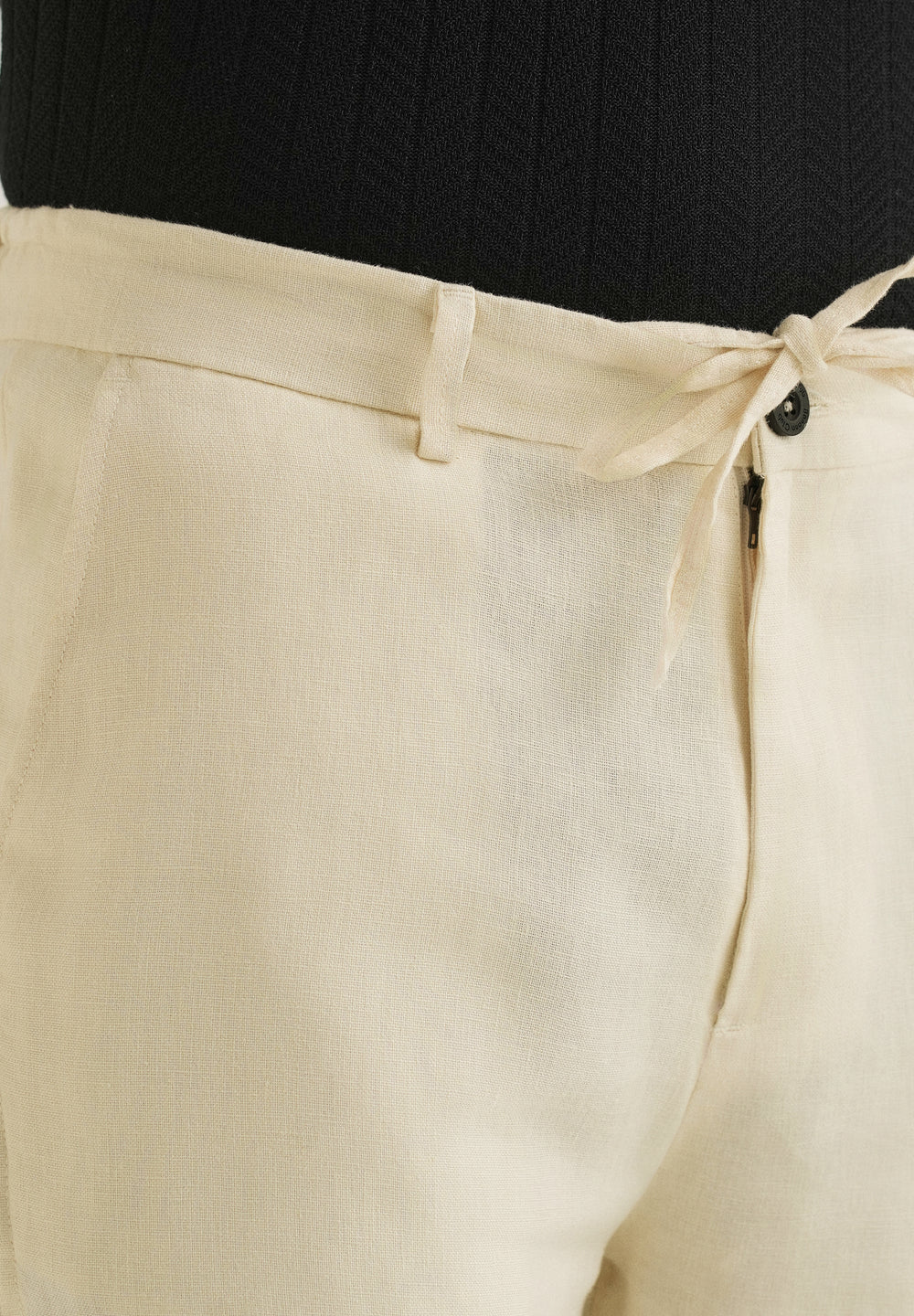 Light Cream Linen Pant