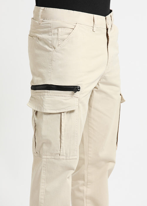 Light Cream Zip Cargo