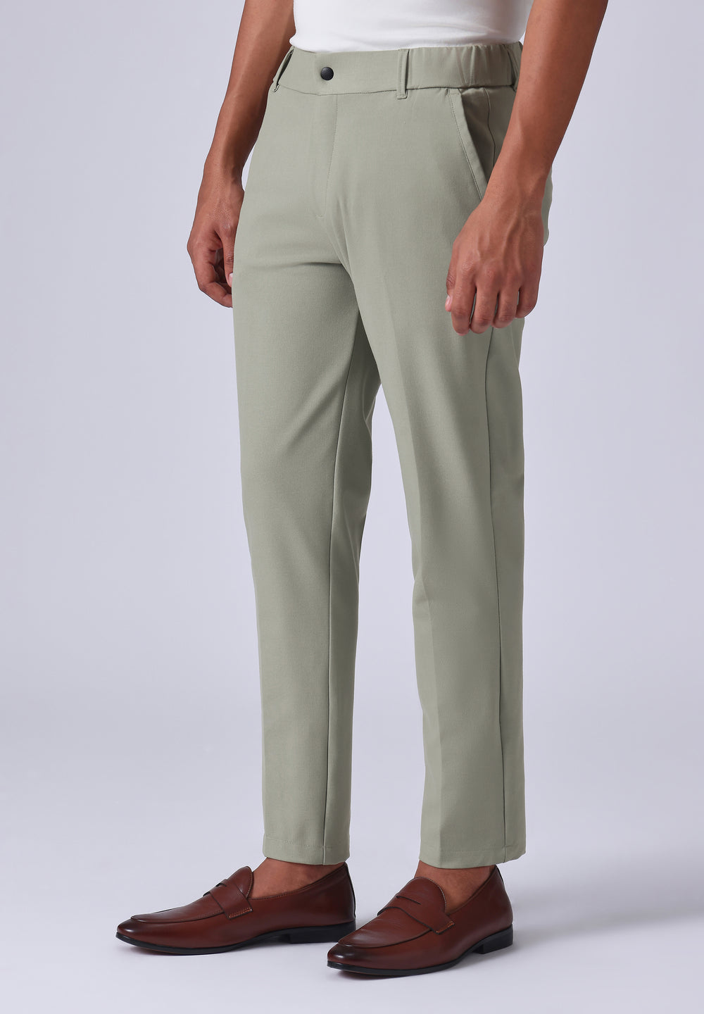 Light Green 8 Way Stretch Trousers
