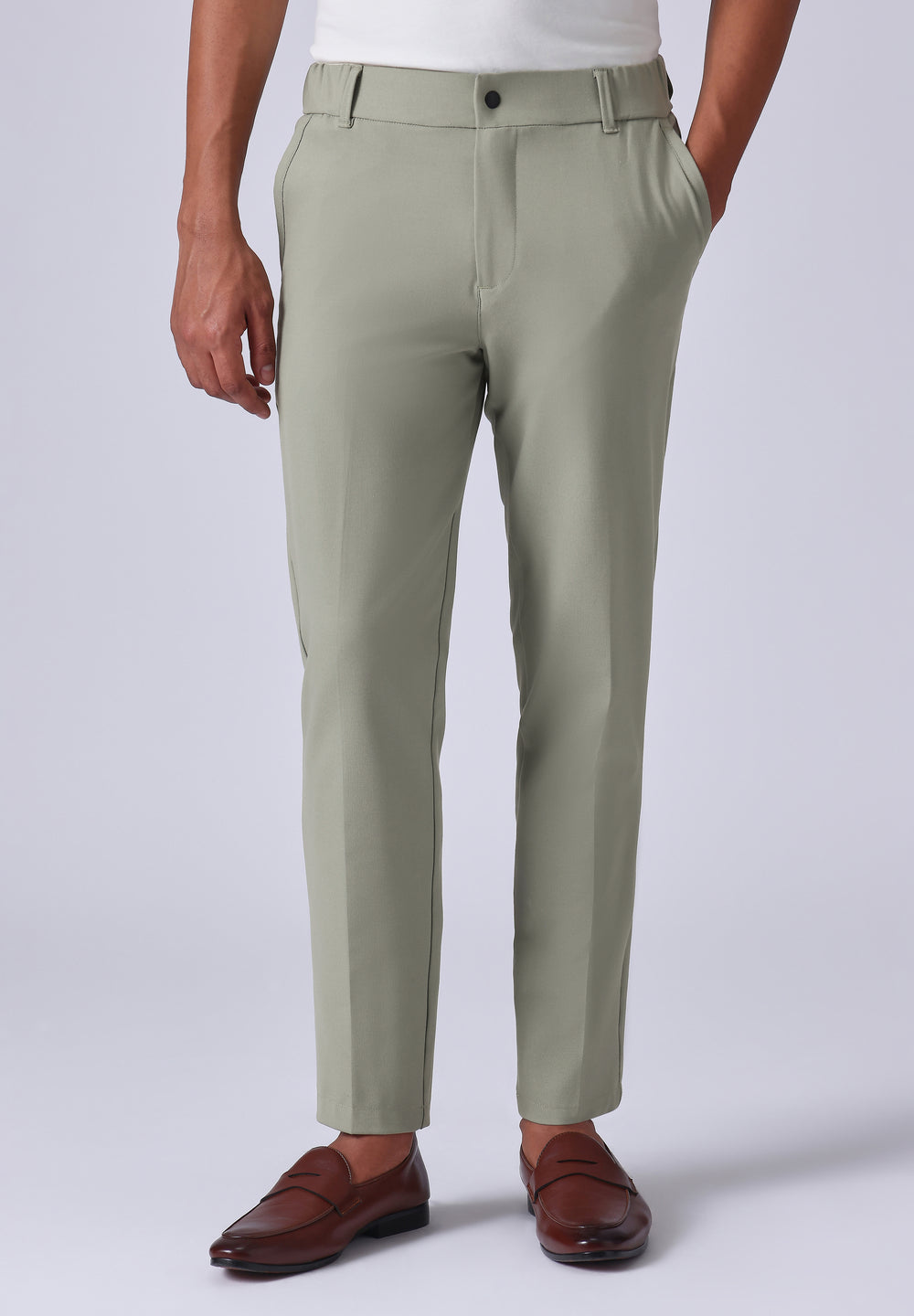 Light Green 8 Way Stretch Trousers