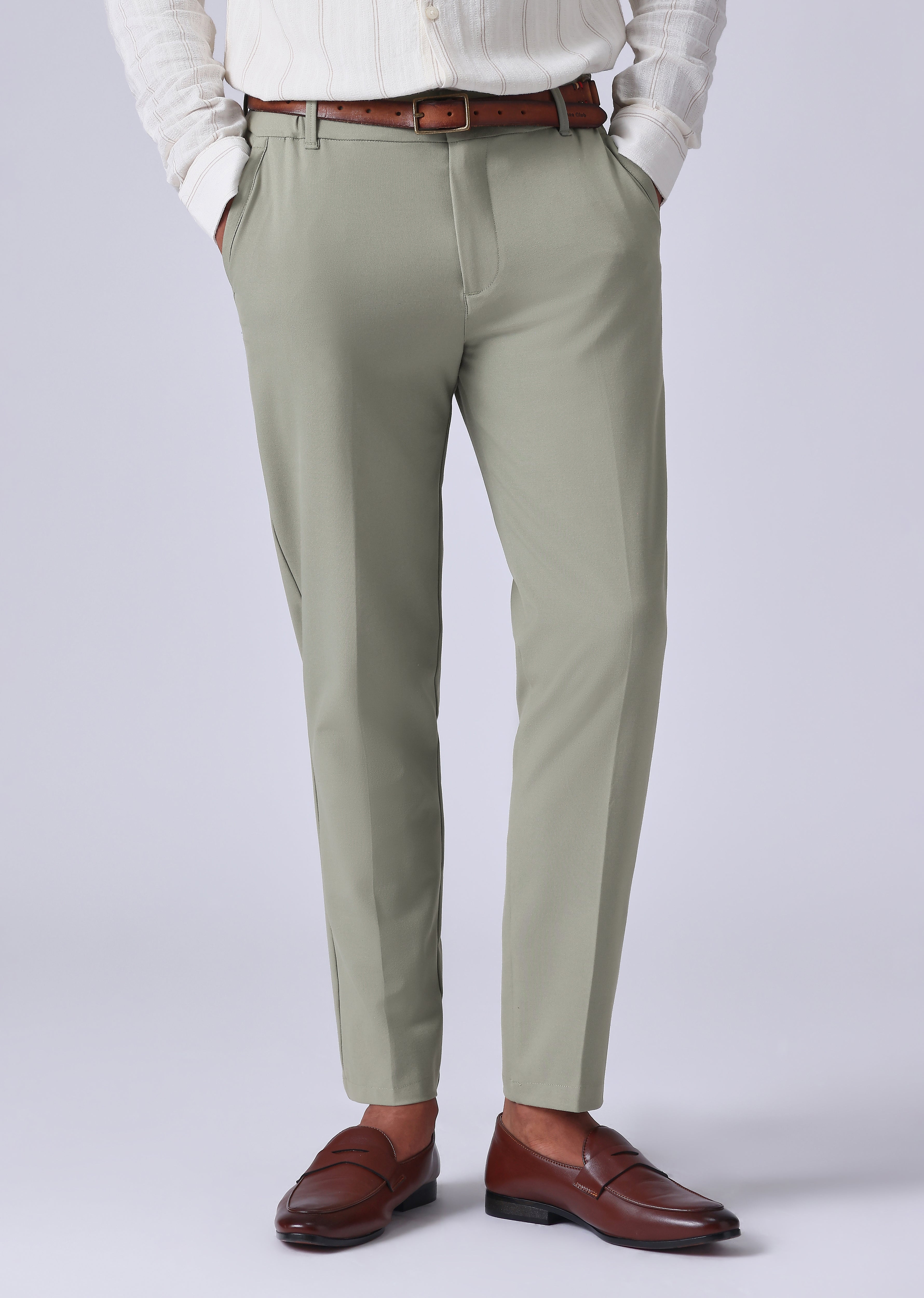 Light Green 8 Way Stretch Trousers