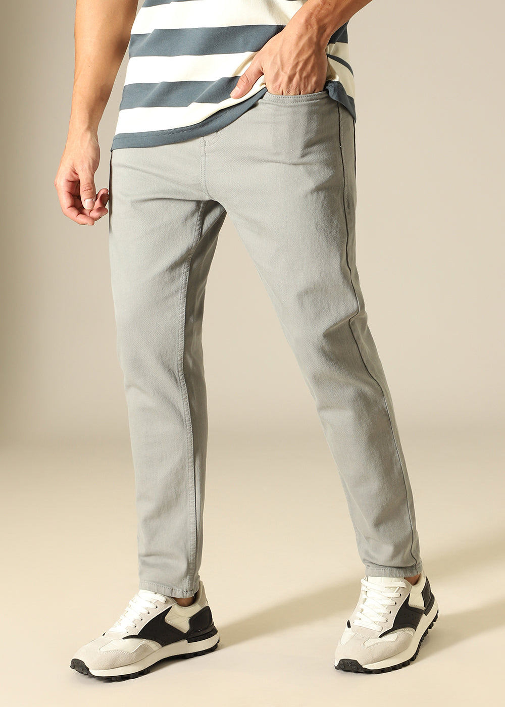 Grey Carrot Fit Denim