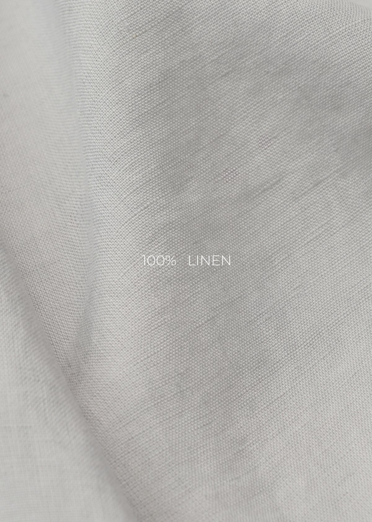 Light Grey 100% Pure Linen Shirt