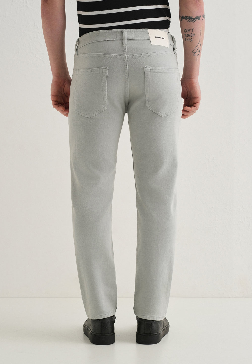Light Grey Ankle Slim Fit Denim