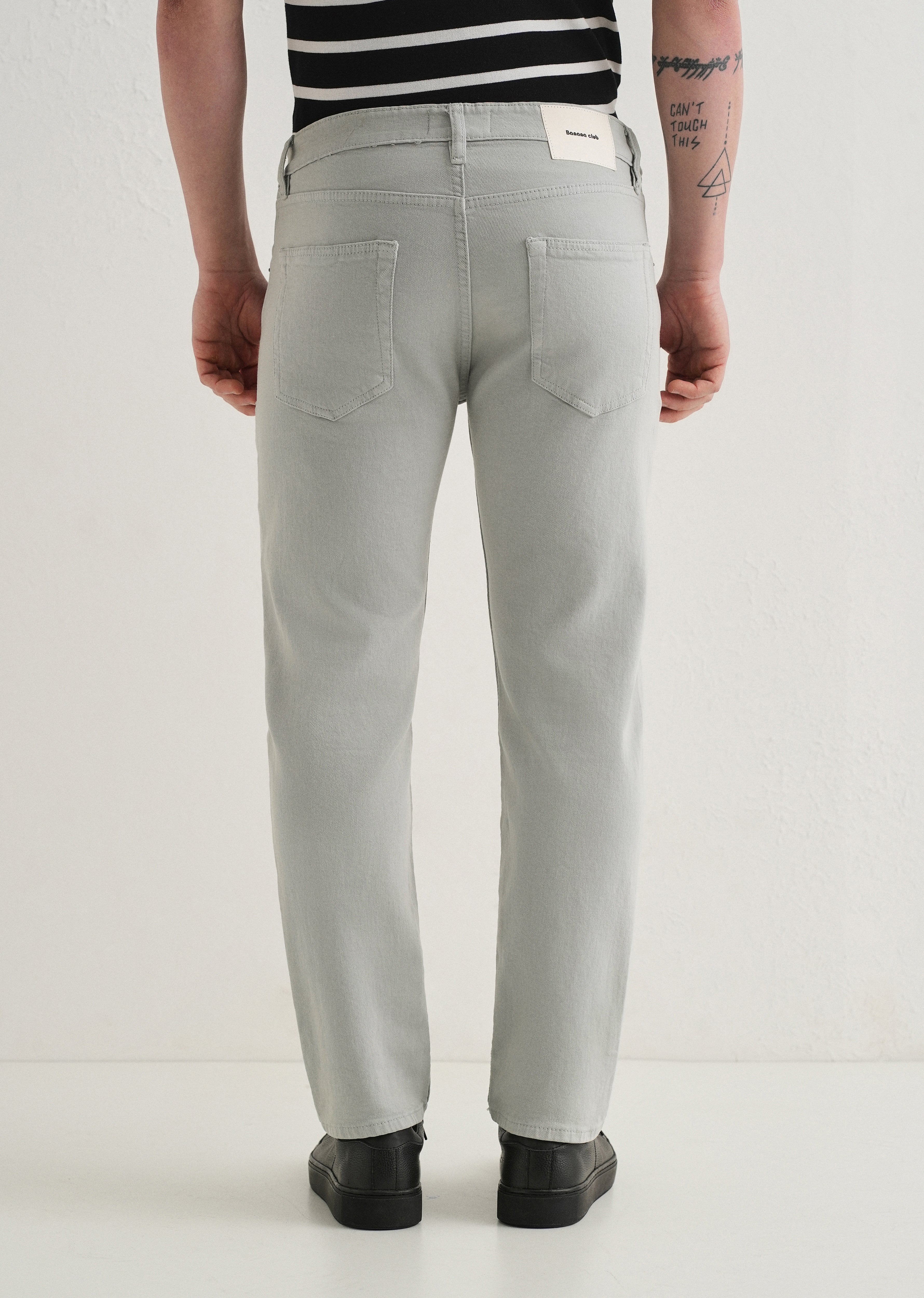 Light Grey Ankle Slim Fit Denim