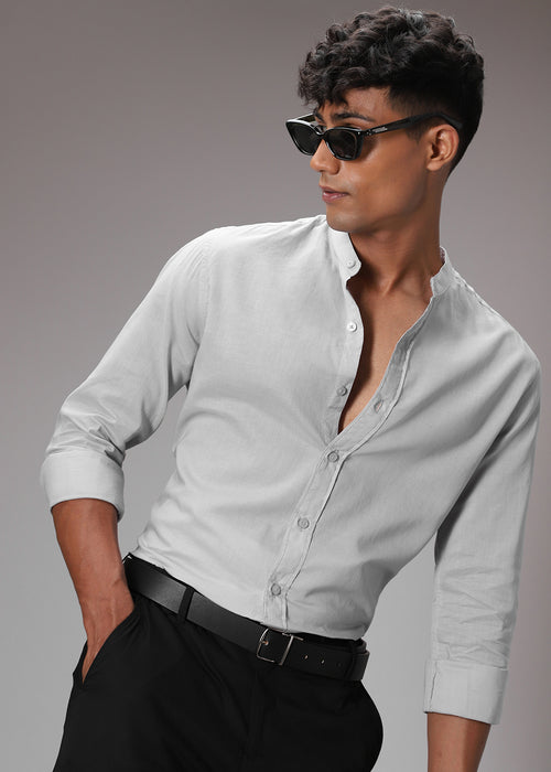 Light Grey Cotton Shirt