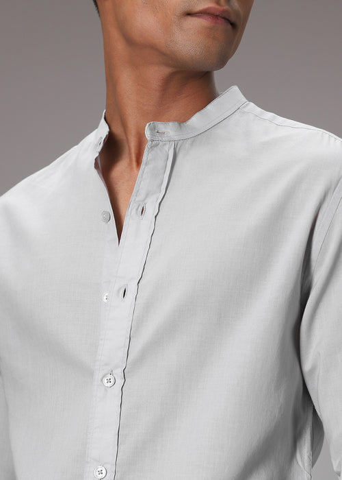 Light Grey Cotton Shirt