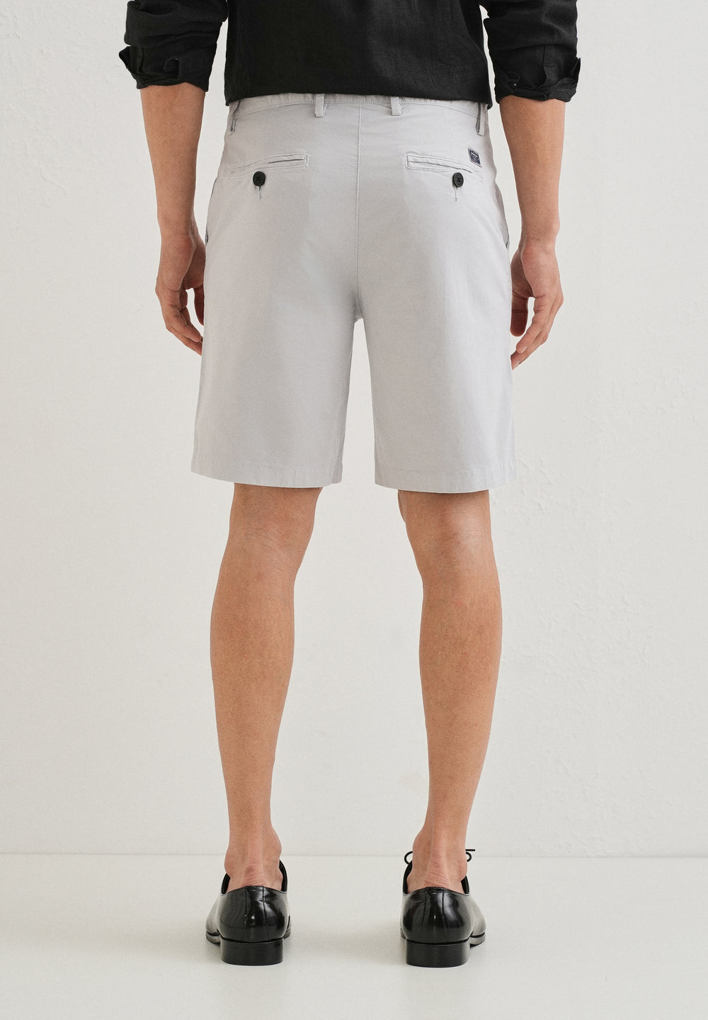 Light Grey Cotton Shorts