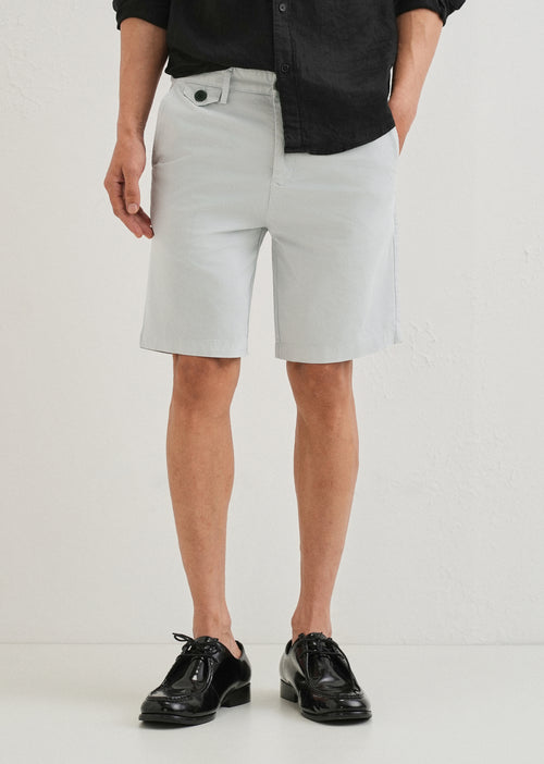 Light Grey Cotton Shorts