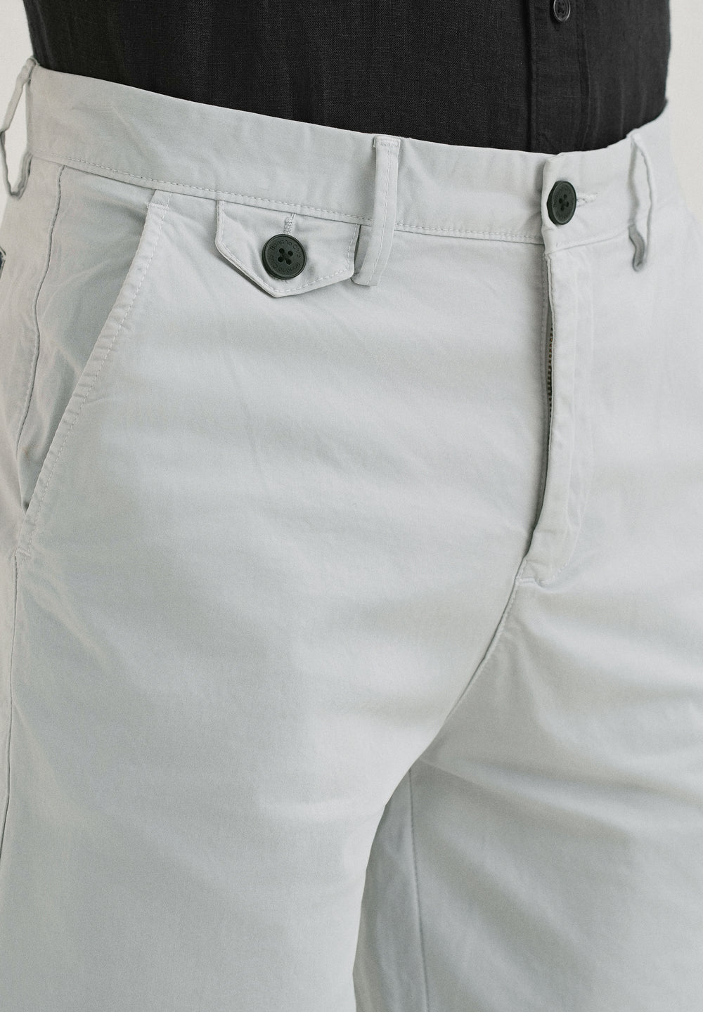 Light Grey Cotton Shorts