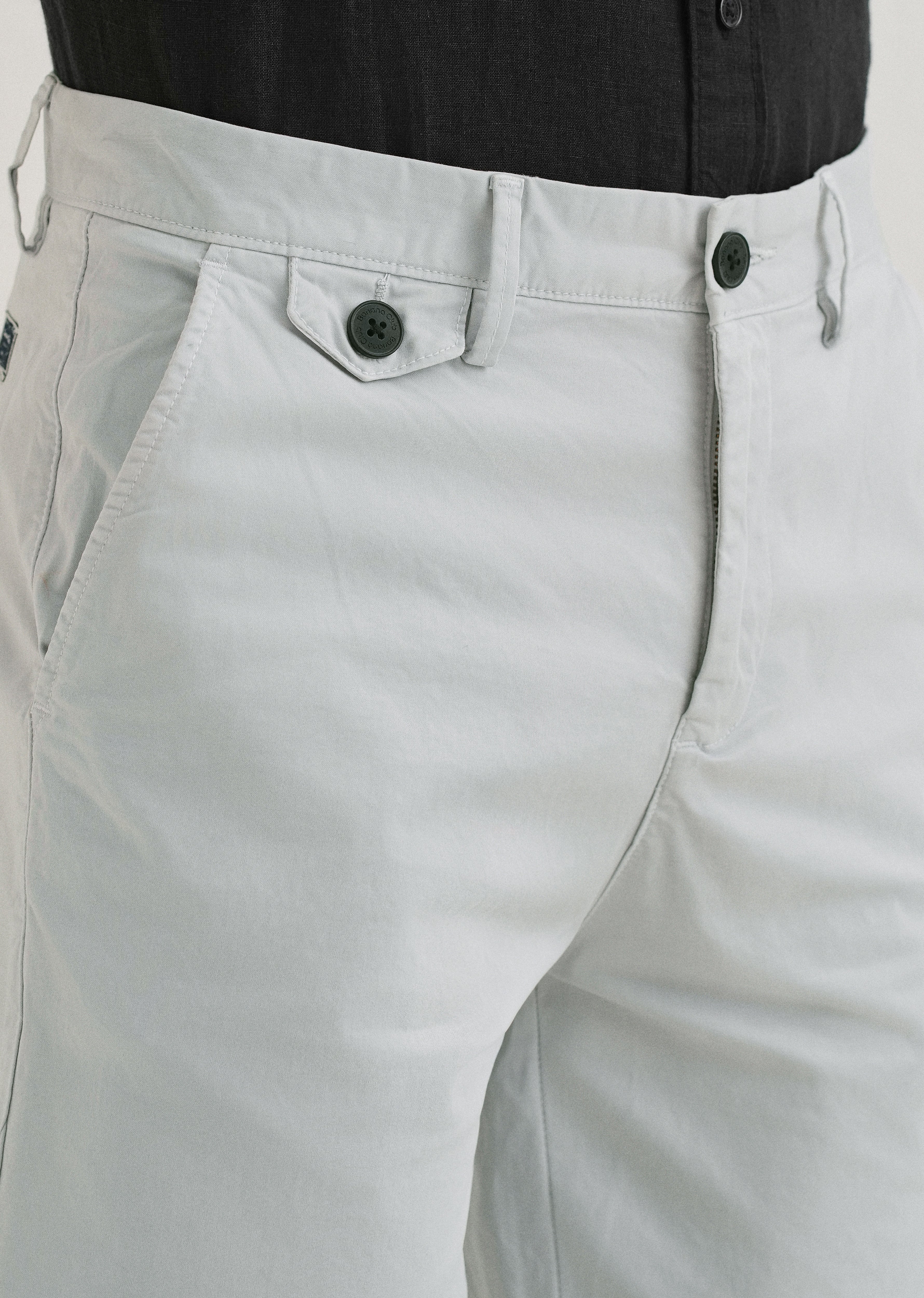 Light Grey Cotton Shorts