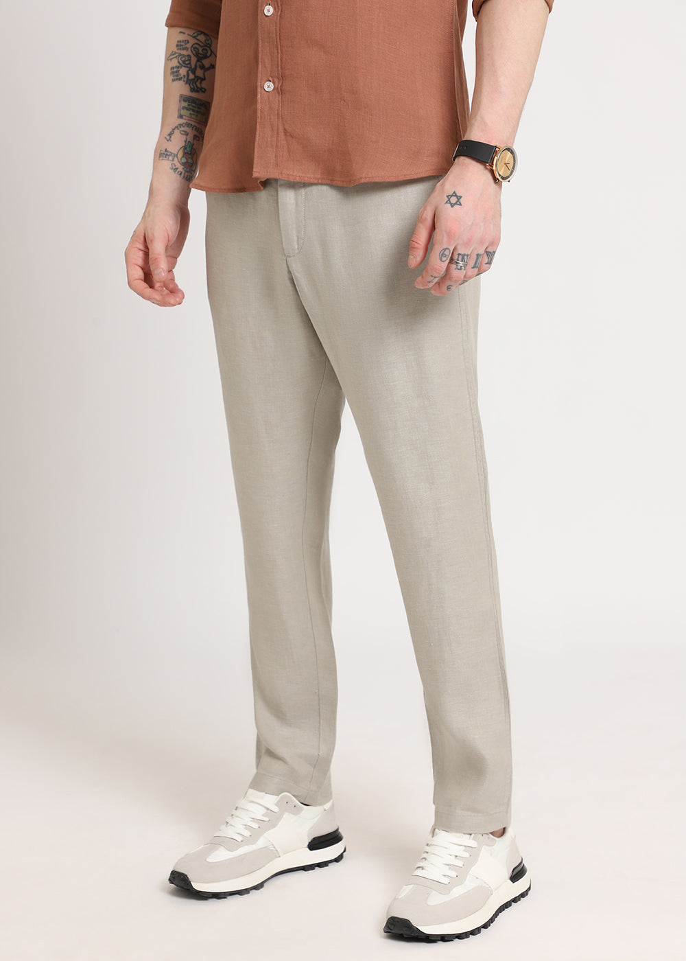 Light Grey Linen Pant