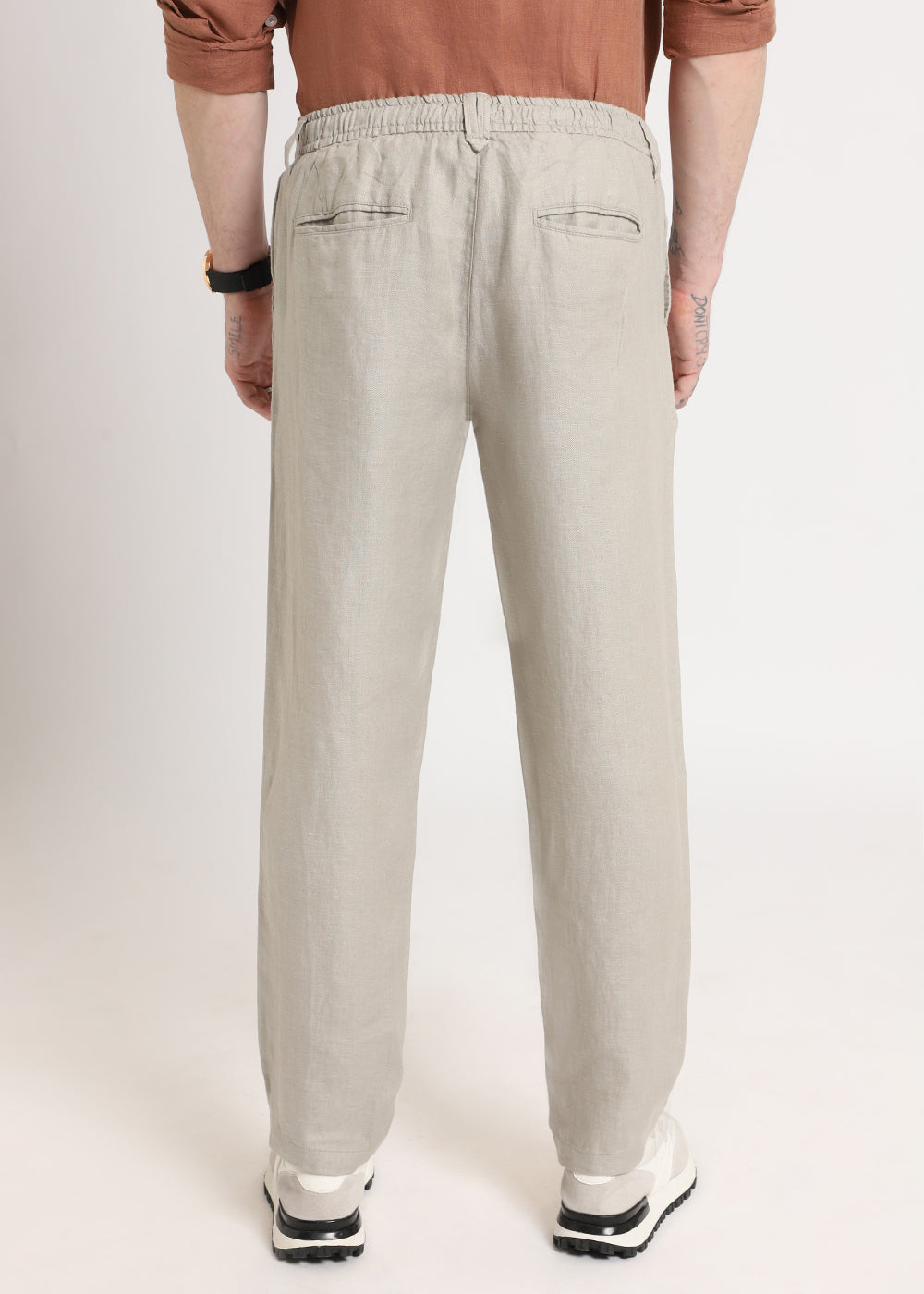 Light Grey Linen Pant
