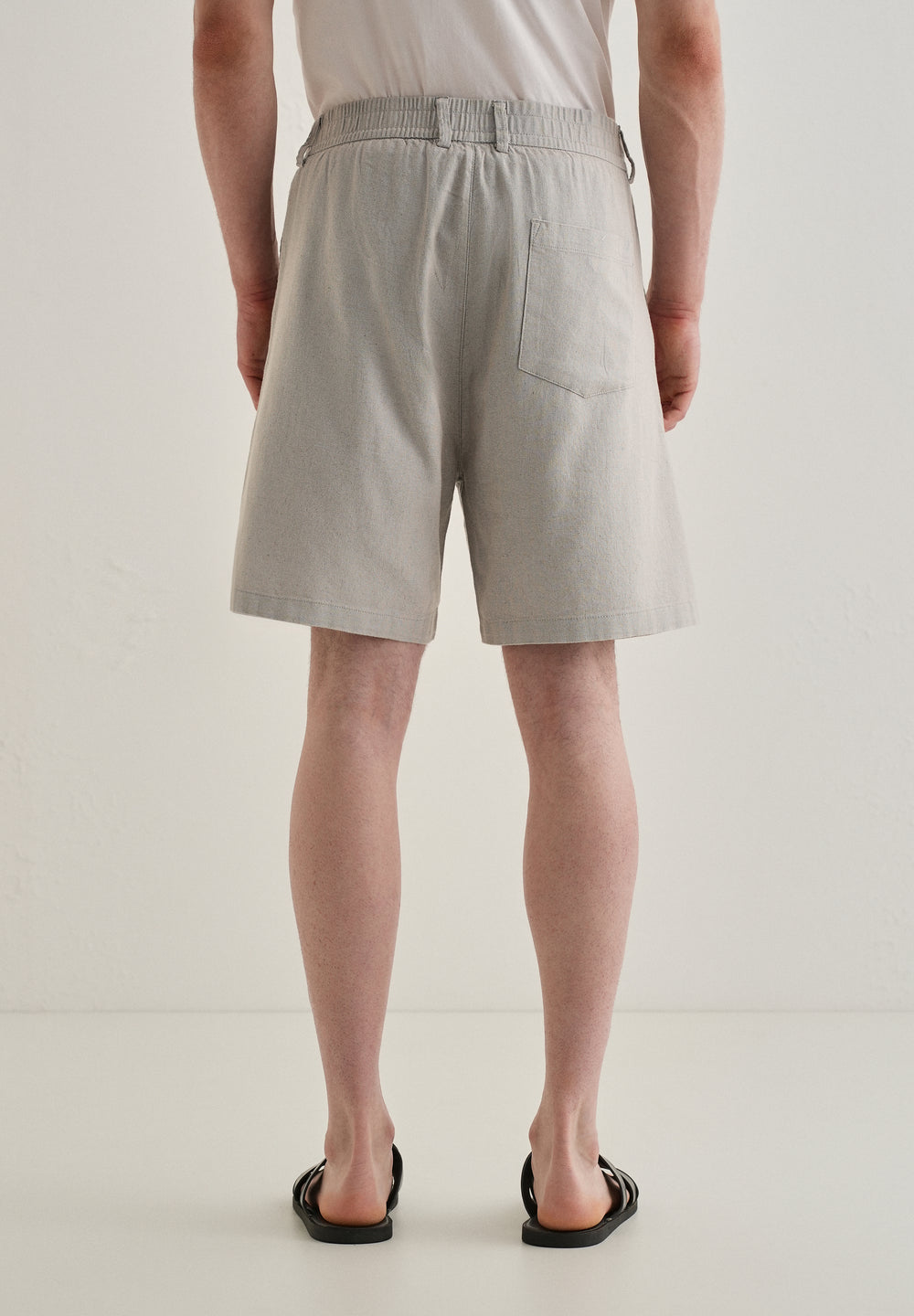 Light Grey Linen Shorts