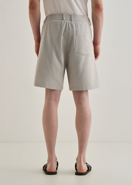 Light Grey Linen Shorts