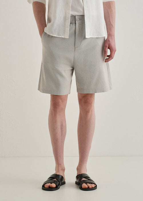 Light Grey Linen Shorts