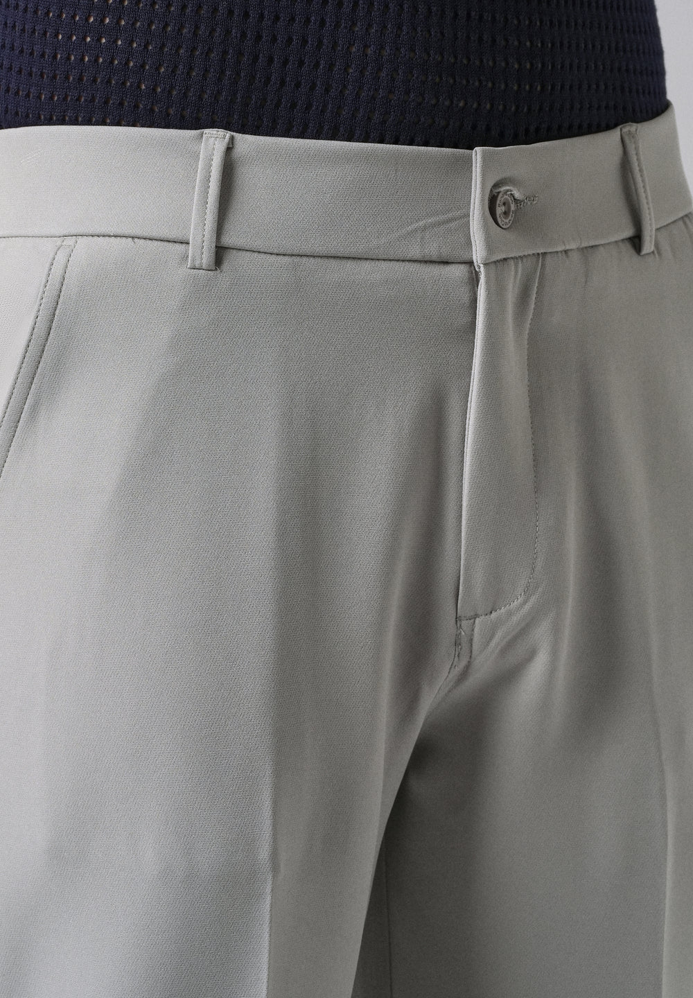 Ash Grey Relaxed Fit Trousers