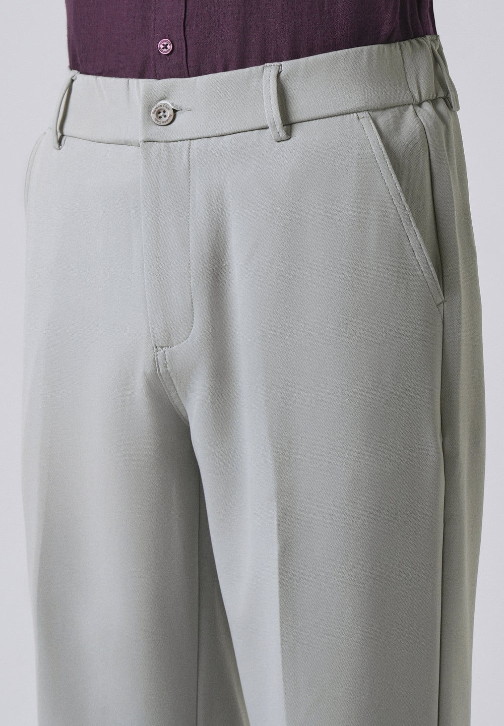 Light Grey Relaxed Fit Trousers