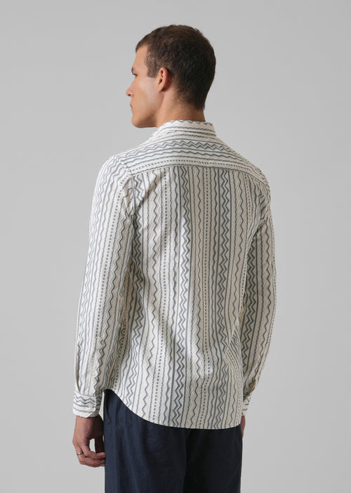 Light Grey Self Pattern Shirt