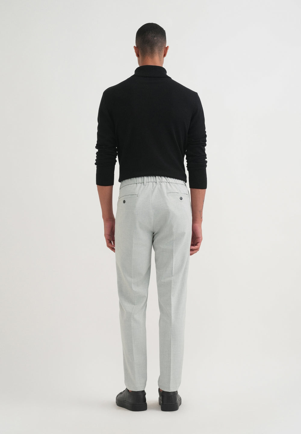 Light Grey Semi-Elasticated Trouser