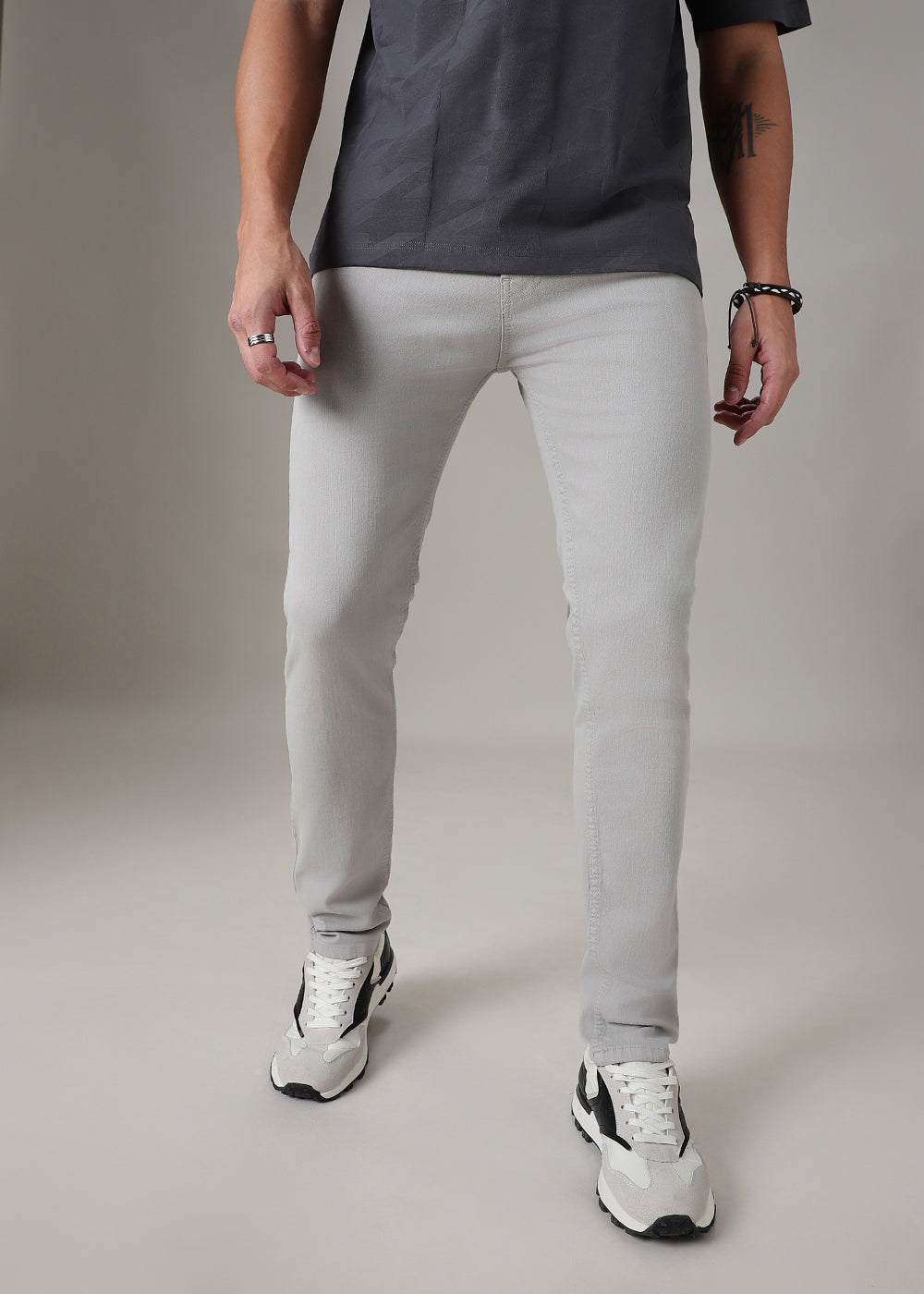 Light Grey Slim Fit Denim