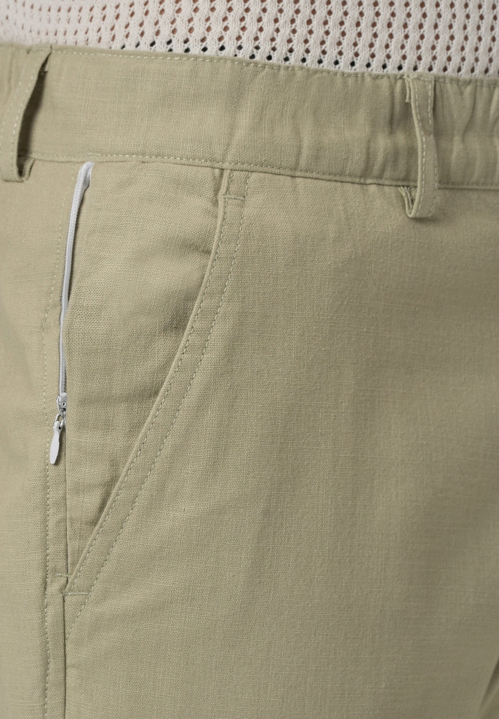 Light Olive Green Cotton Trouser
