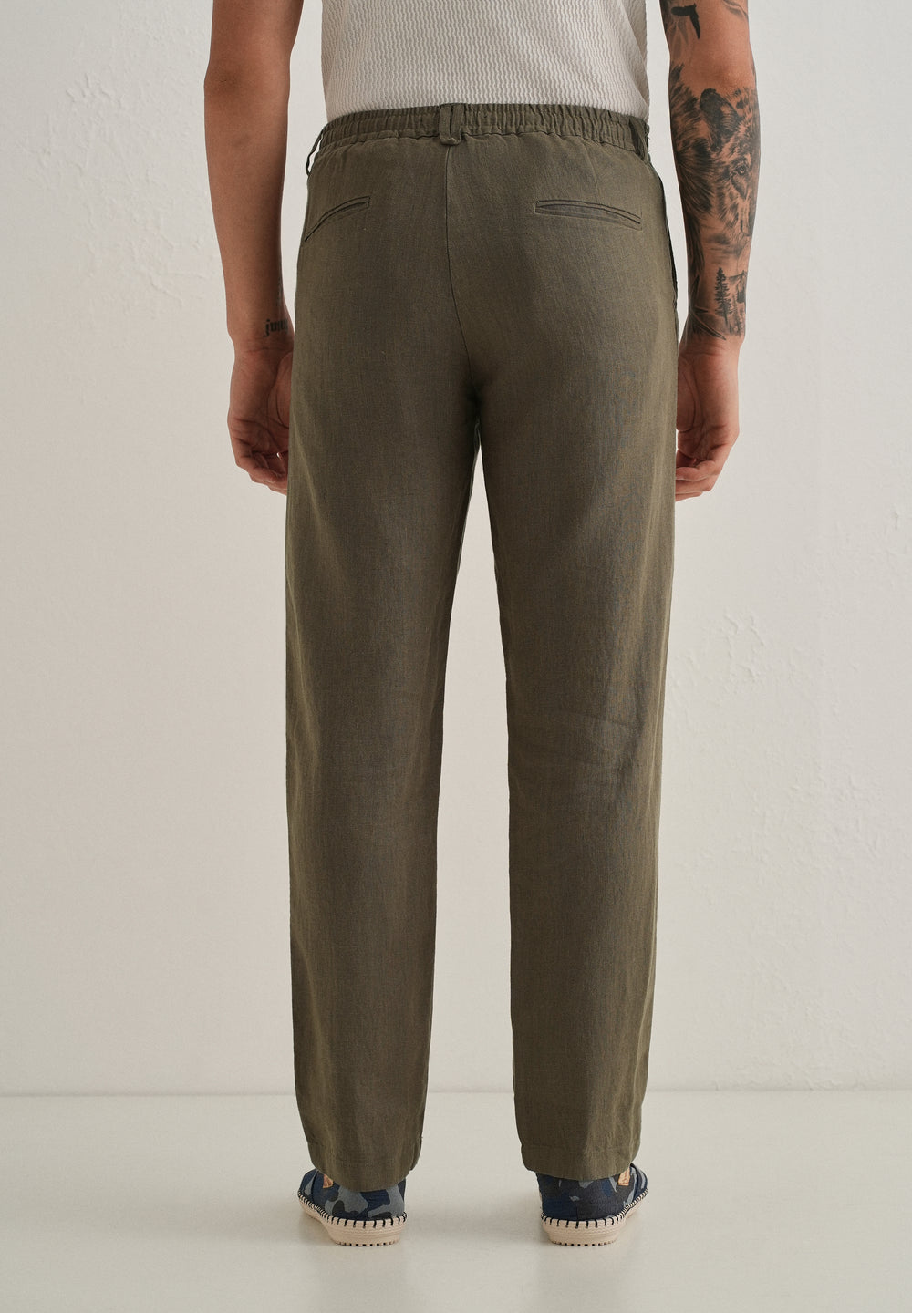 Light Olive Linen Pant