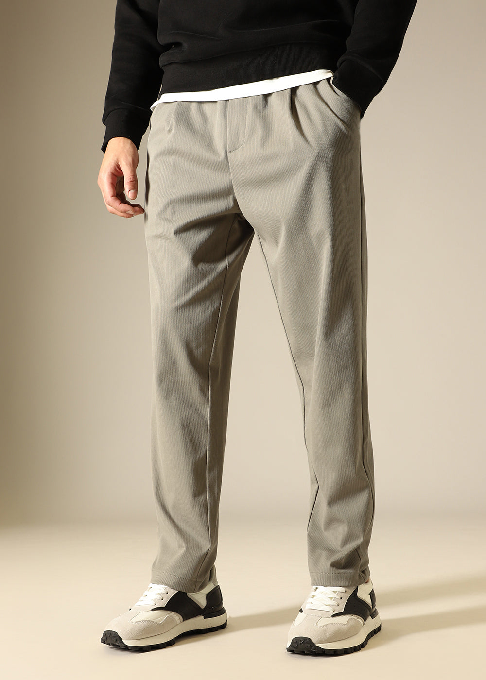 Light Olive Reguar Fit Trouser