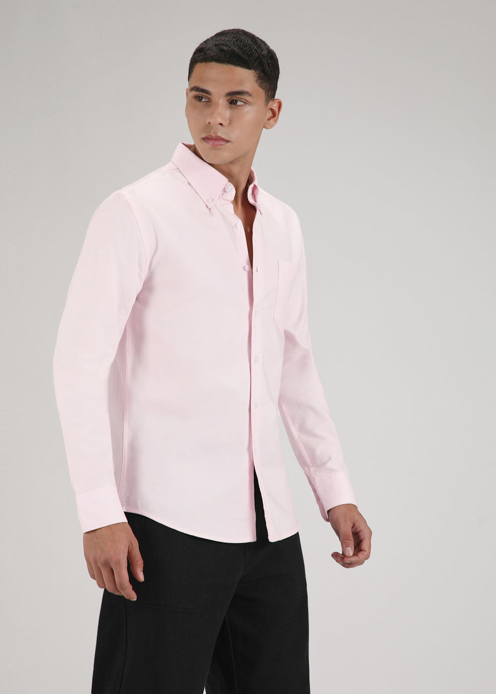 Light Pink Cotton Oxford Shirt