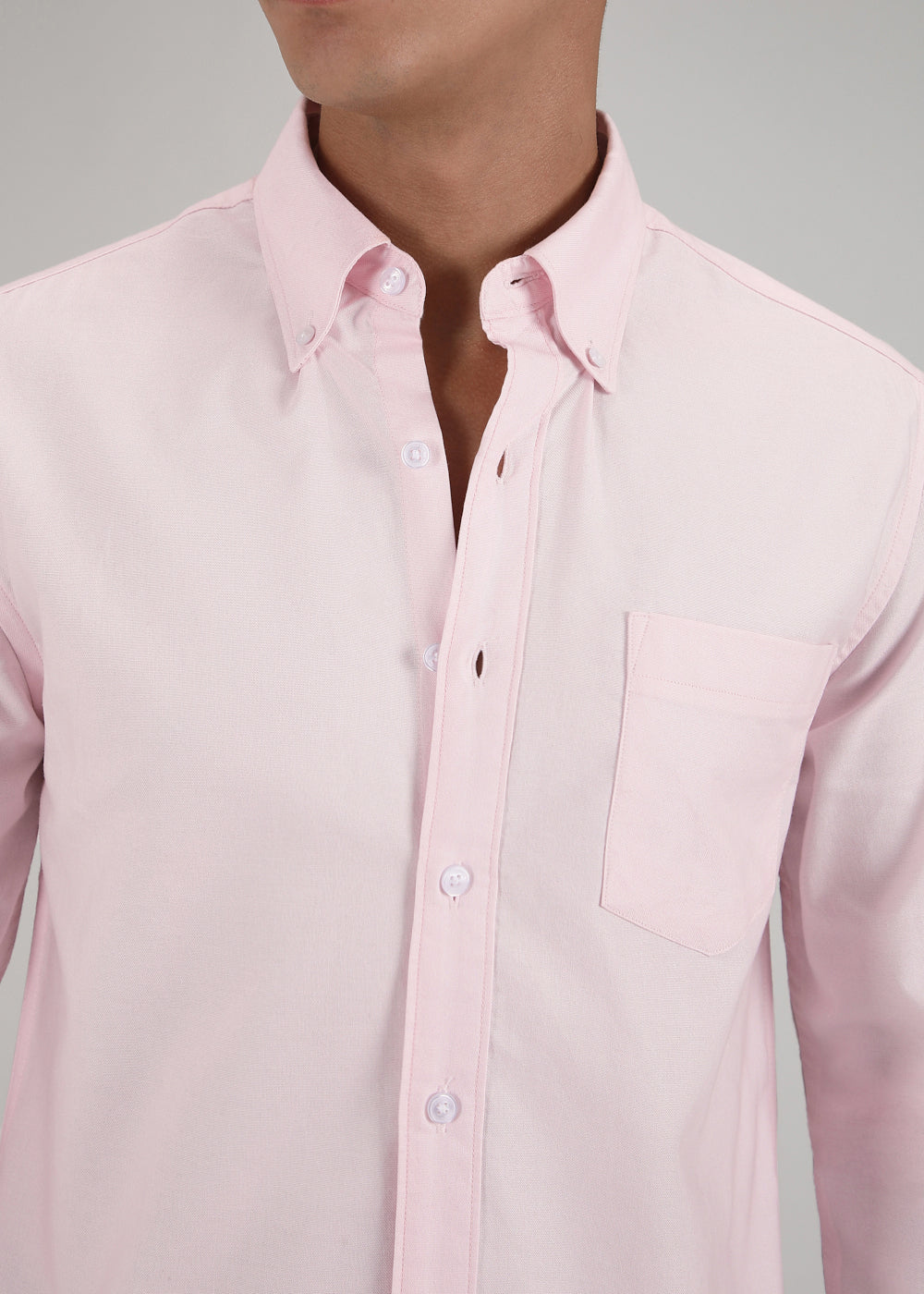 Light Pink Cotton Oxford Shirt