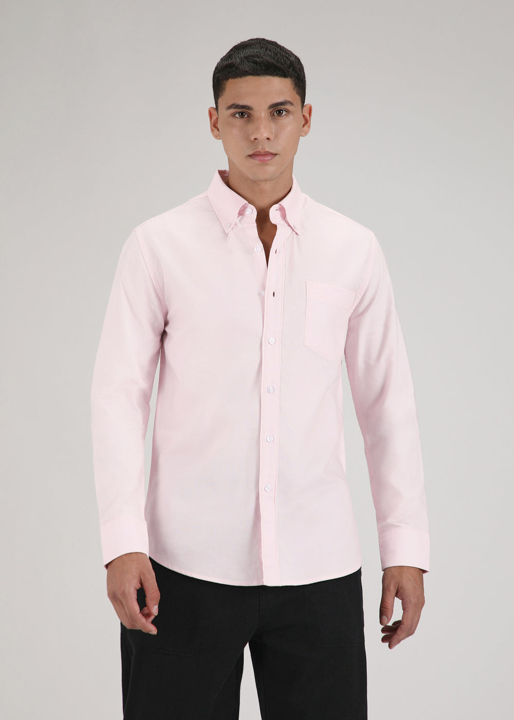 Light Pink Cotton Oxford Shirt