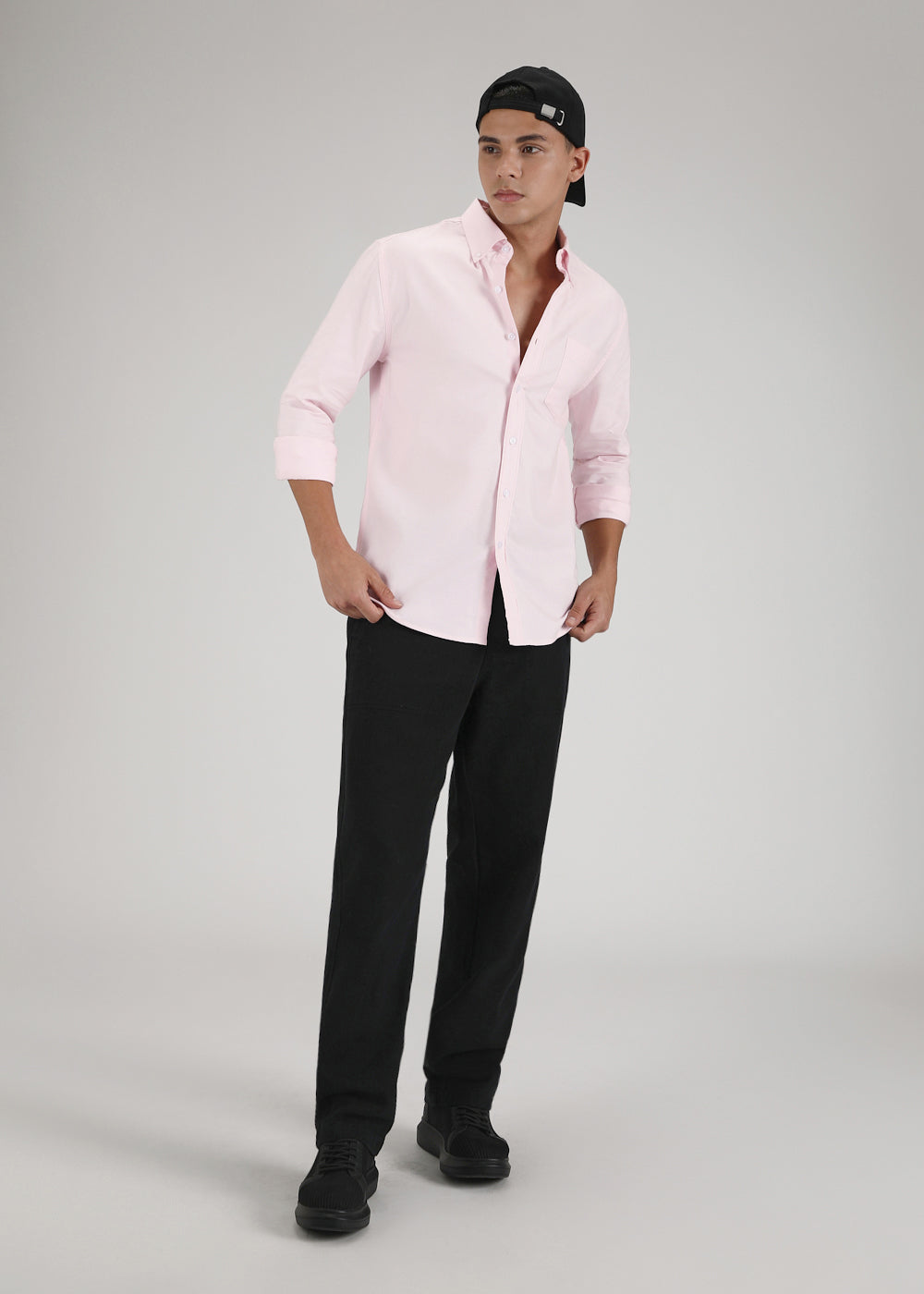 Light Pink Cotton Oxford Shirt