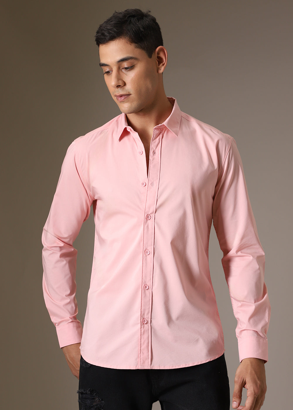 Light Pink Cotton Shirt