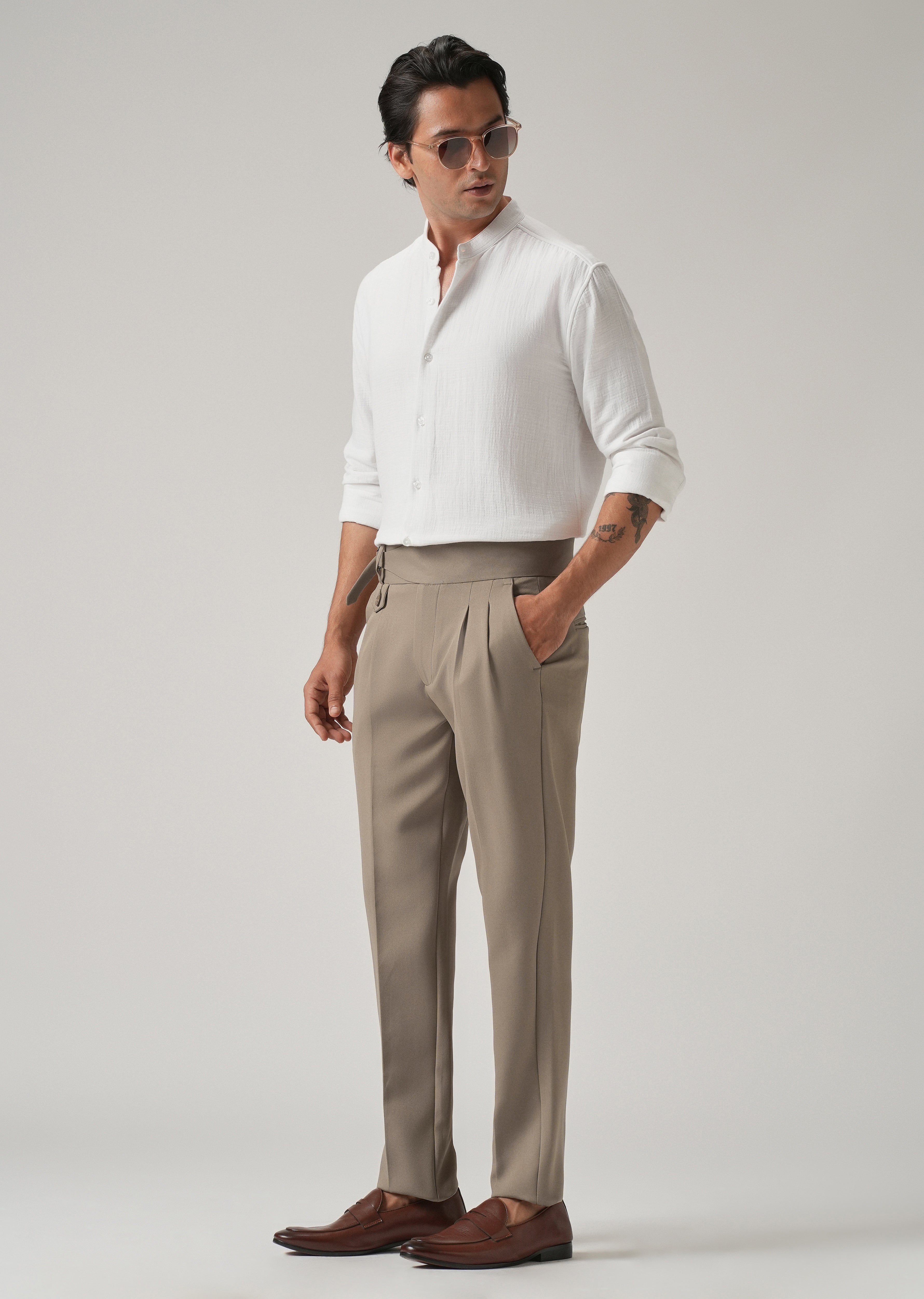 Light Taupe Gurkha Pant