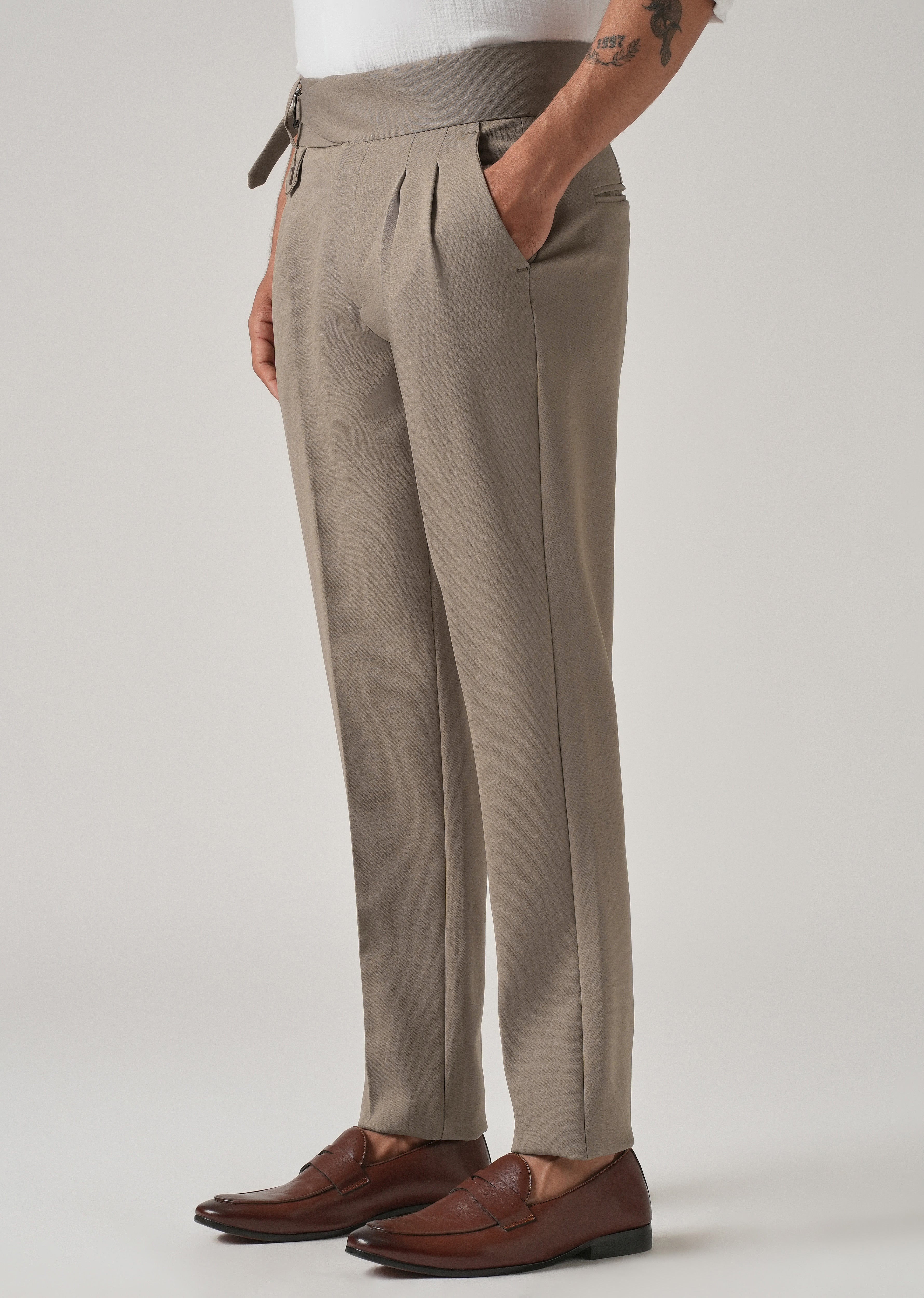 Light Taupe Gurkha Pant