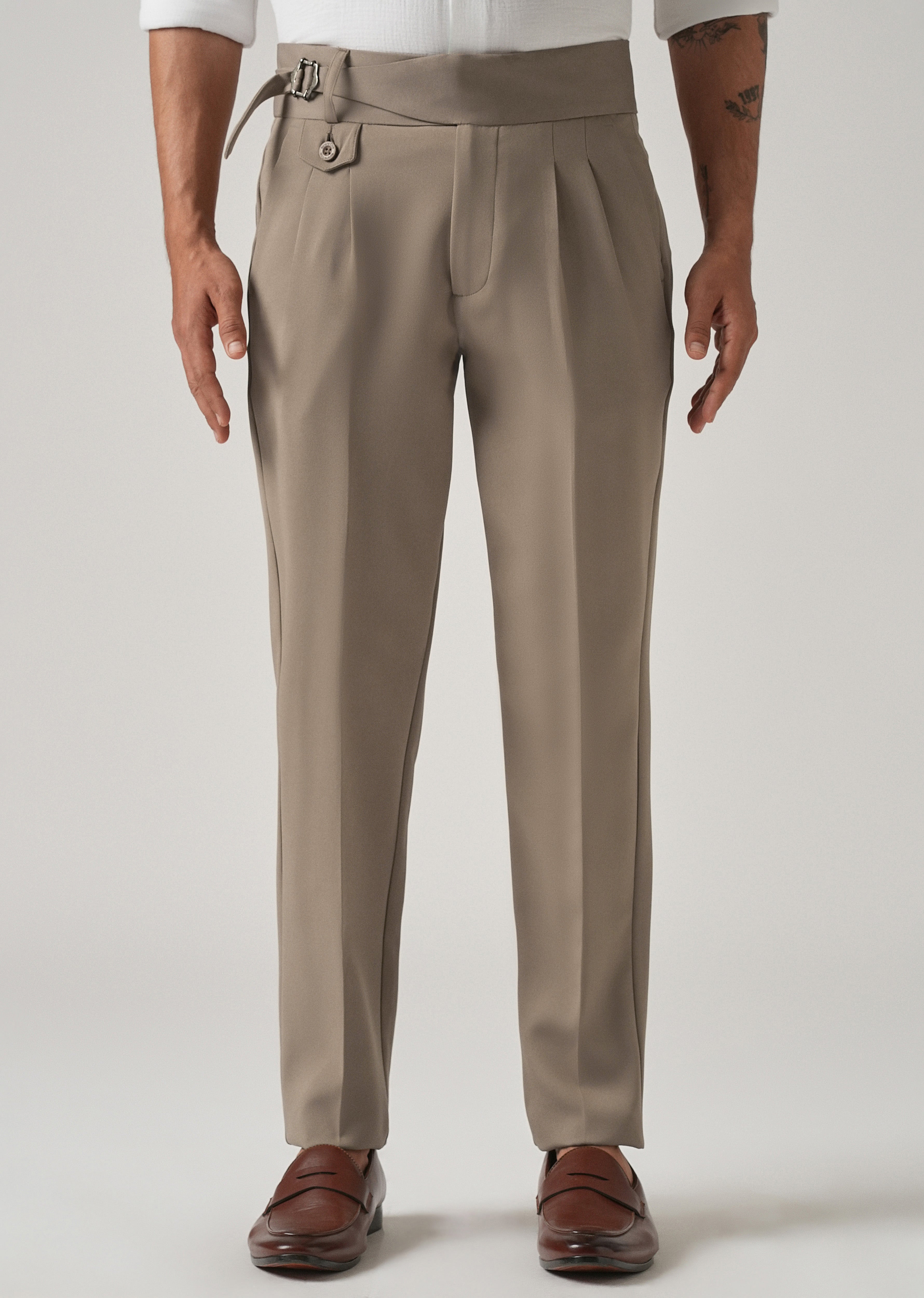 Light Taupe Gurkha Pant