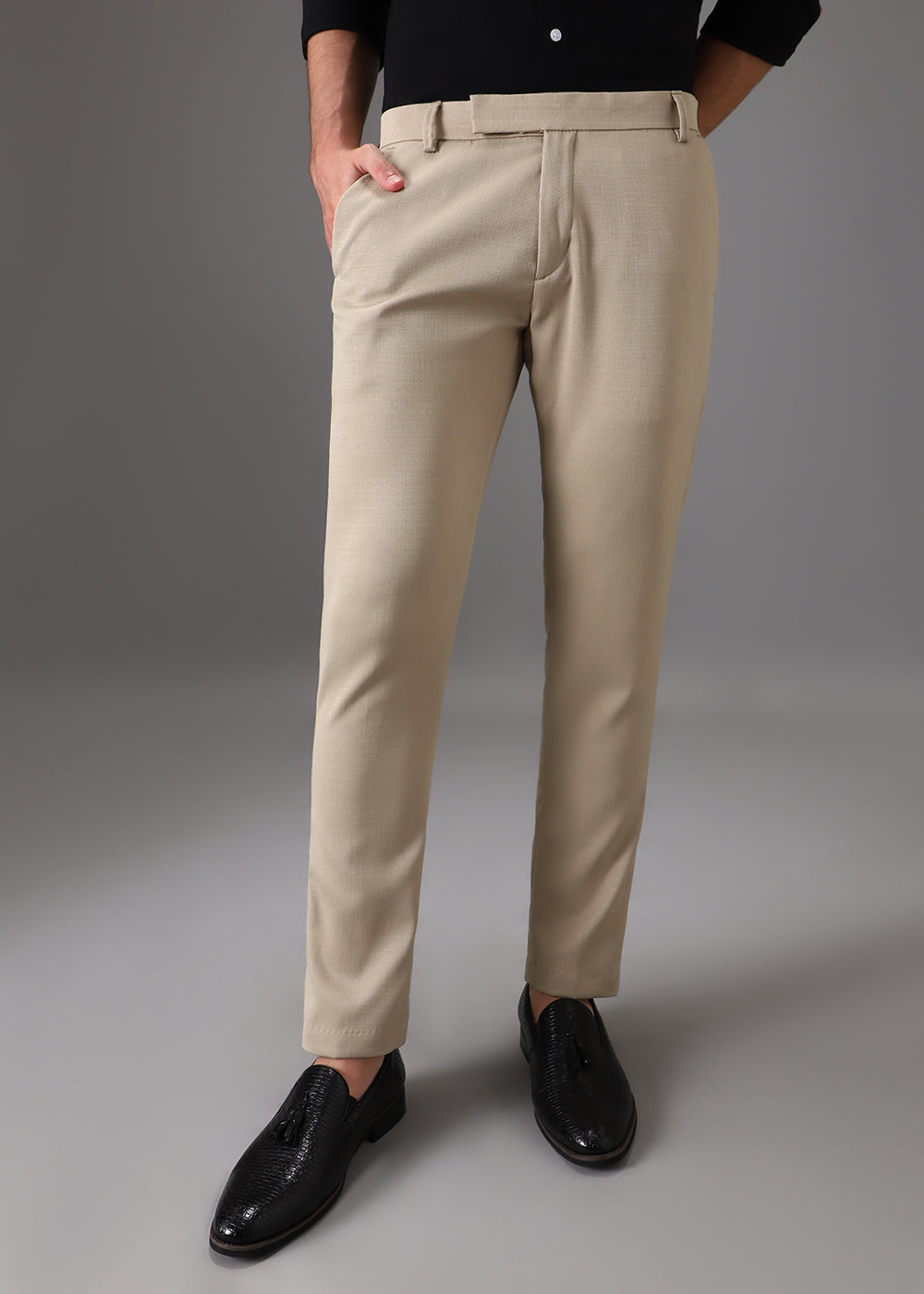 Light Beige Formal Trouser