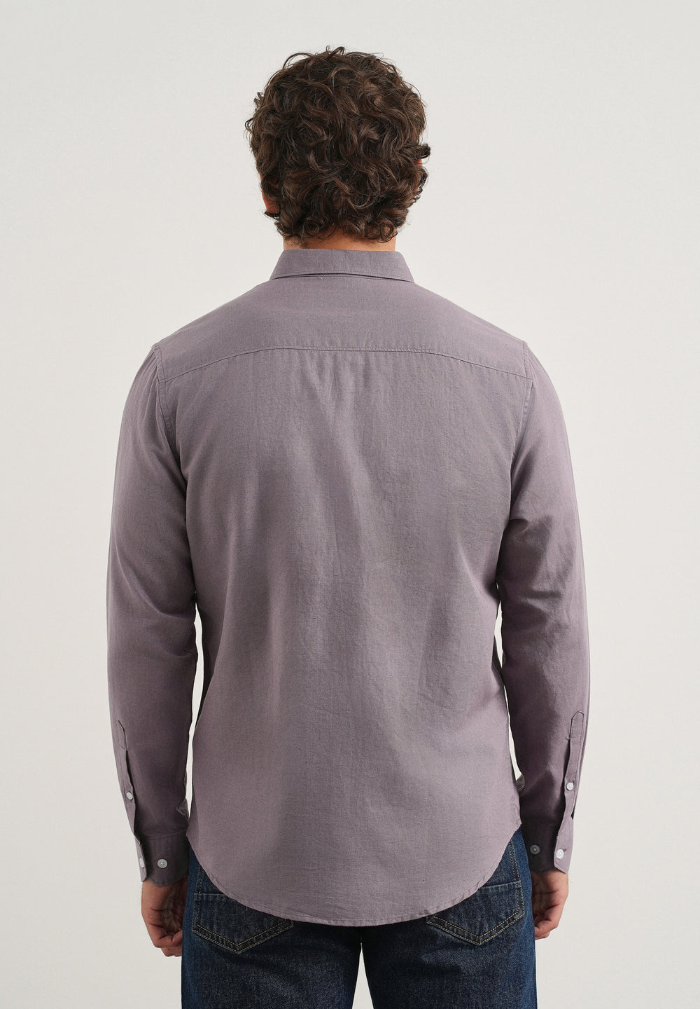Lilac Cotton Linen Shirt