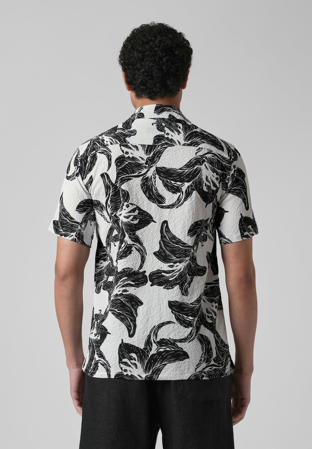 Lily Print Popcorn Shirt