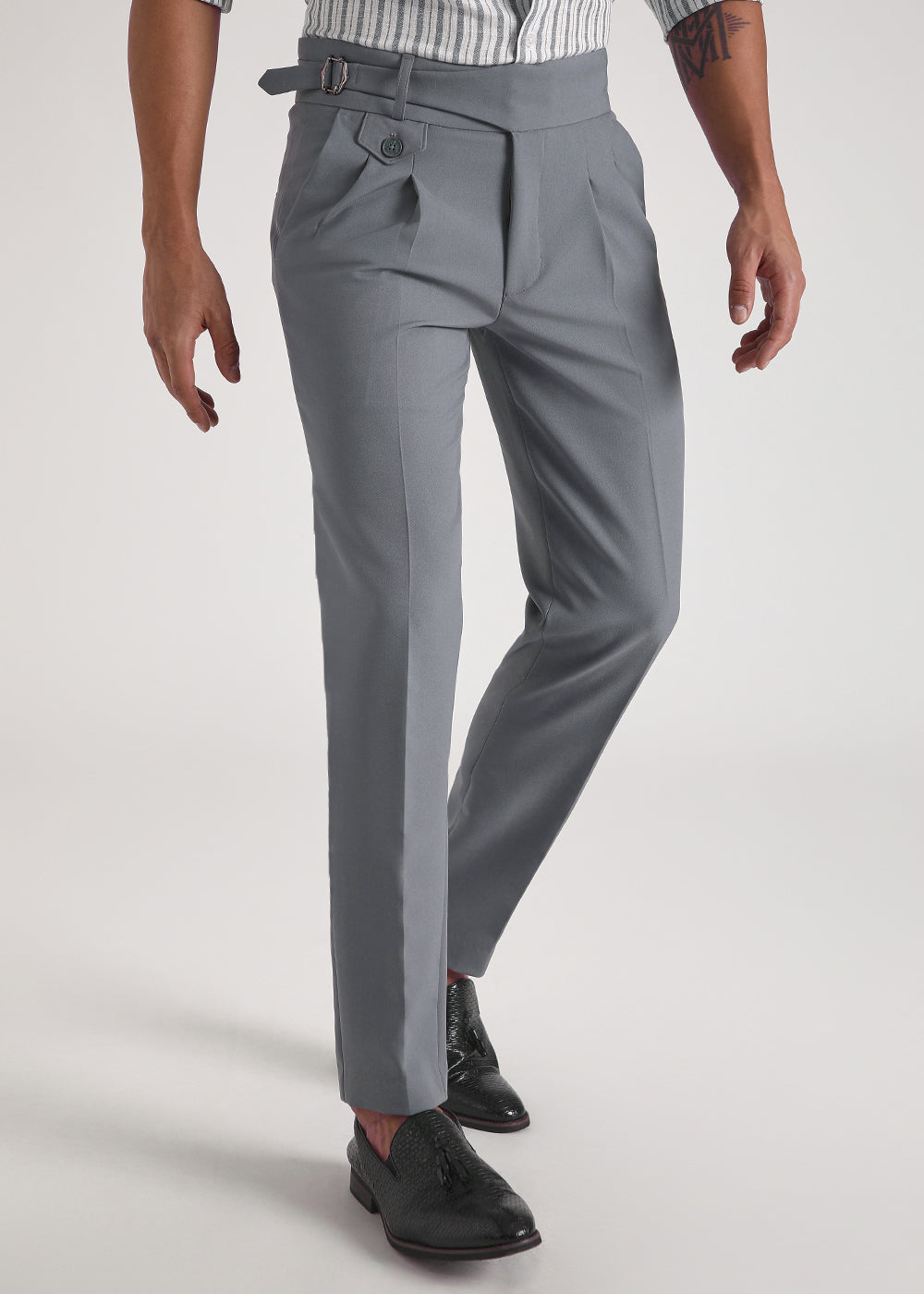 Malone Grey Gurkha Pant