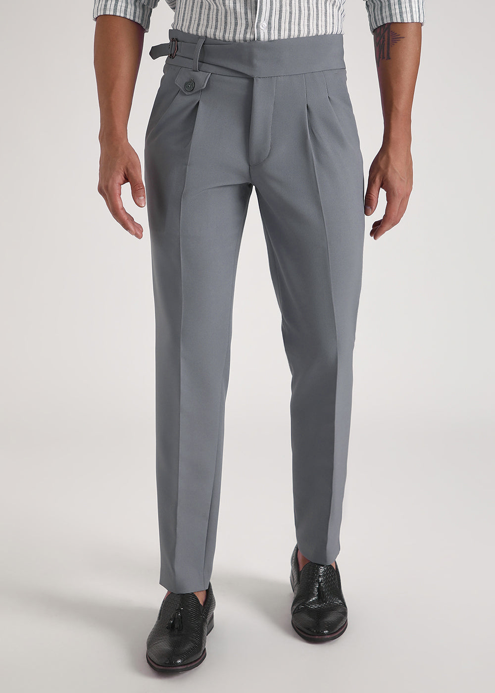 Malone Grey Gurkha Pant