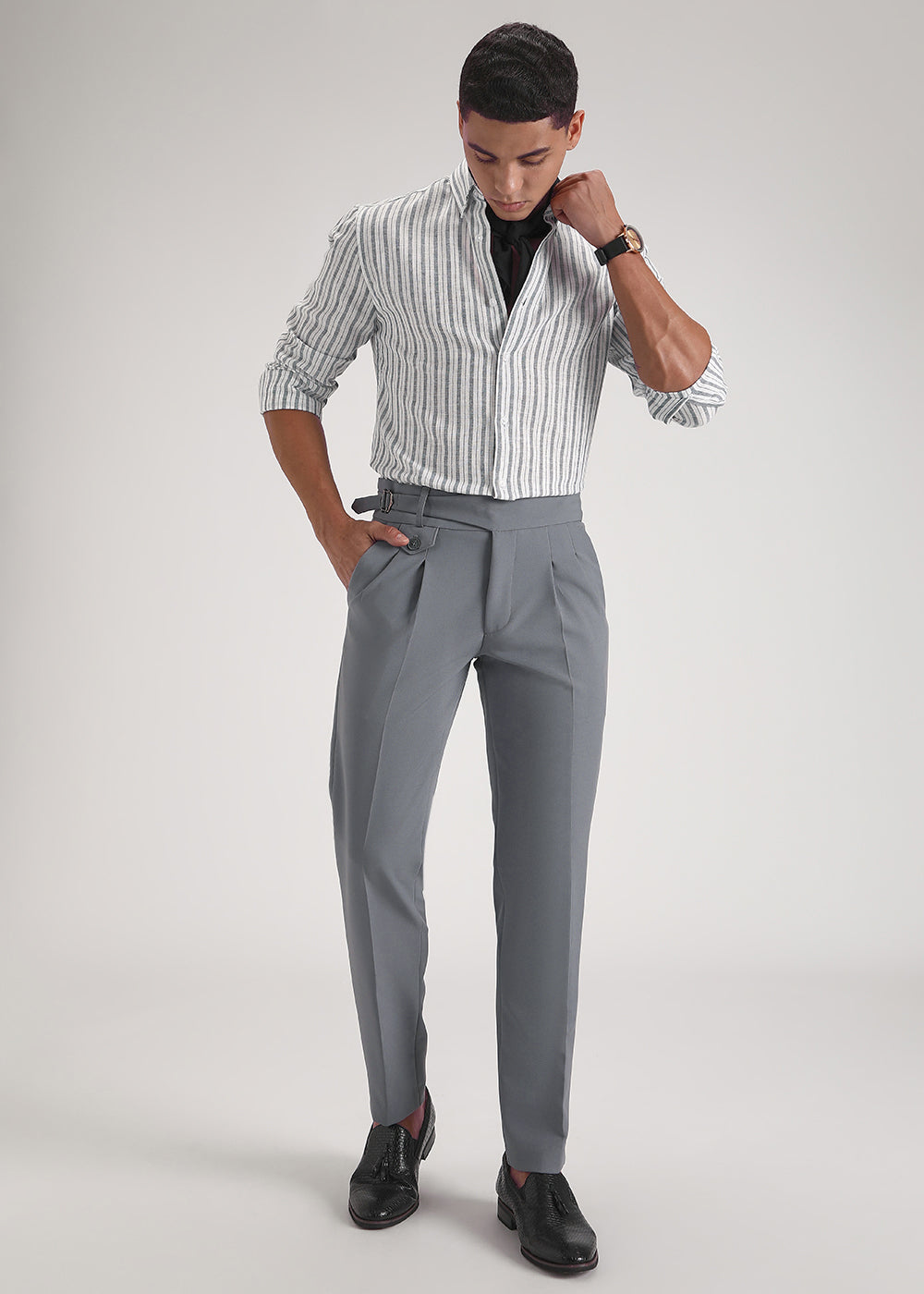 Malone Grey Gurkha Pant